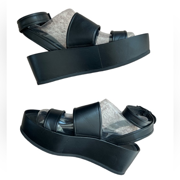 Vince Vienna Open Toe Leather Platform Sandals - Picture 4 of 9